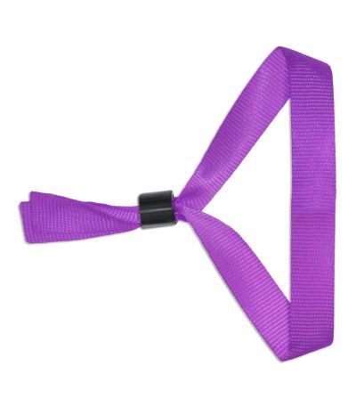 pulseras tela eventos morada