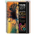 cuaderno tapa dura con goma