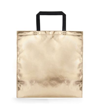 bolsa non woven laminado dorado