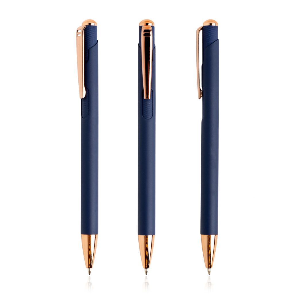 boligrafos personalizados para regalar azul marino